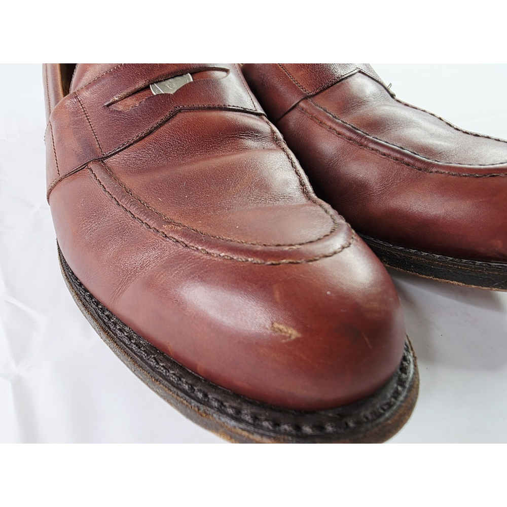FootJoy Vintage Classics Men's Dress Shoes Brown Leather Penny Loafers Size 12 - Picture 3 of 8